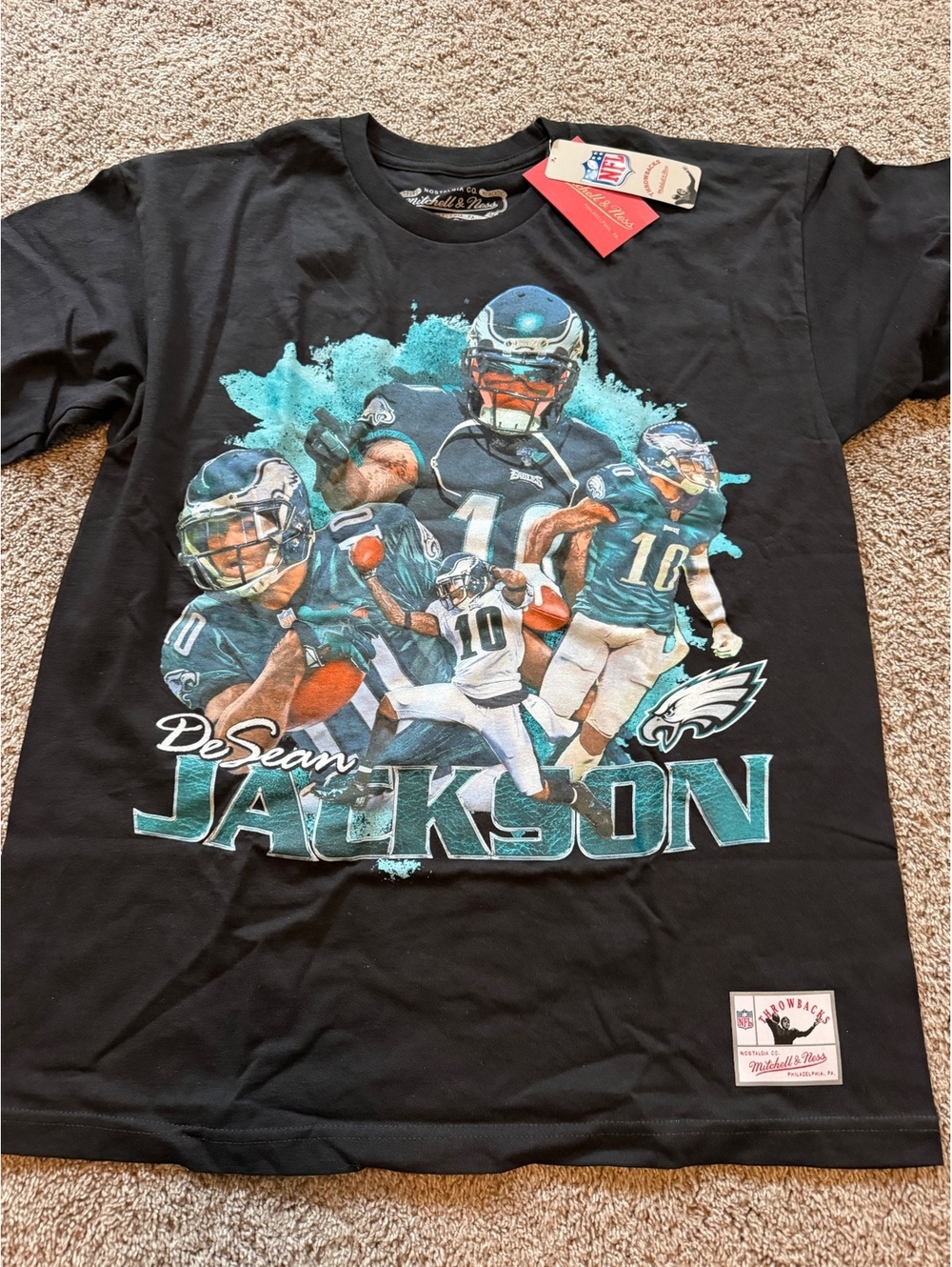 Mitchell & Ness DeSean Jackson Philadelphia Eagles Graphic T-Shirt Large